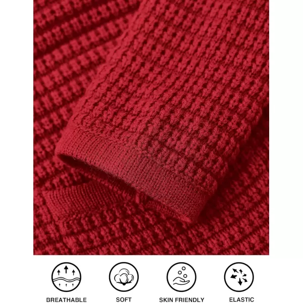 PRETTYGARDEN Open Front Cardigan Sweaters for Women Button Down Long Sleeve Casual Cute Knitted Shirts with PocketsRed