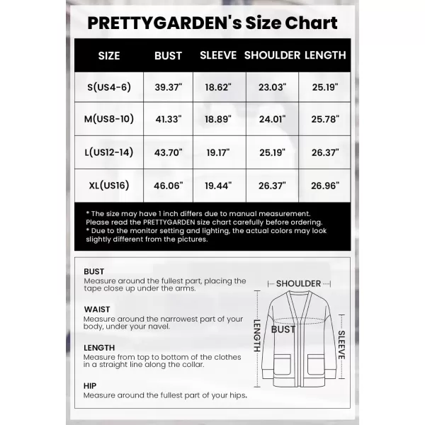 PRETTYGARDEN Womens Fall Fashion Knit Cardigan Sweaters Long Sleeve V Neck Open Front Sweater Jacket with ScarfWine Red