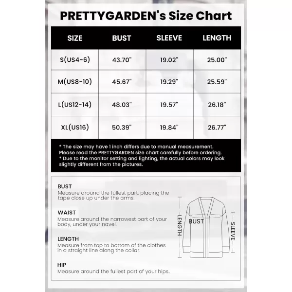 PRETTYGARDEN Womens Fall Open Front Cardigan Sweaters Long Sleeve Loose Fit Chunky Knit Outerwear Trendy Casual OutfitsBeige