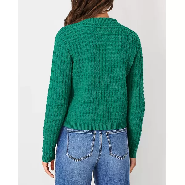 PRETTYGARDEN Womens Knit Cardigan Sweaters Casual Long Sleeve Open Front Button Down Trendy Jackets OuterwearGreen