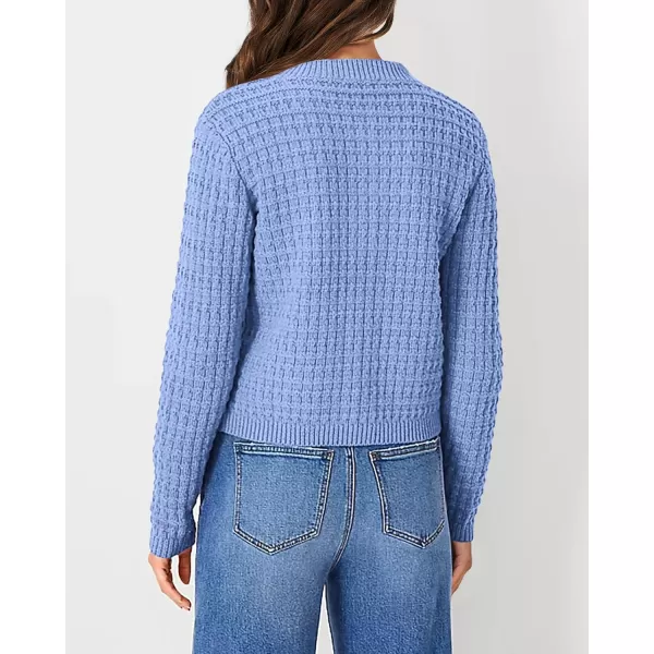 PRETTYGARDEN Womens Knit Cardigan Sweaters Casual Long Sleeve Open Front Button Down Trendy Jackets OuterwearLight Blue
