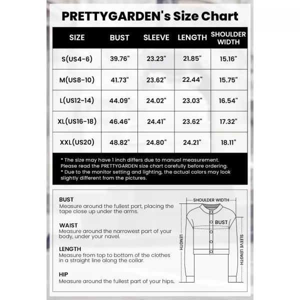 PRETTYGARDEN Womens Knit Cardigan Sweaters Casual Long Sleeve Open Front Button Down Trendy Jackets OuterwearPeacock Blue