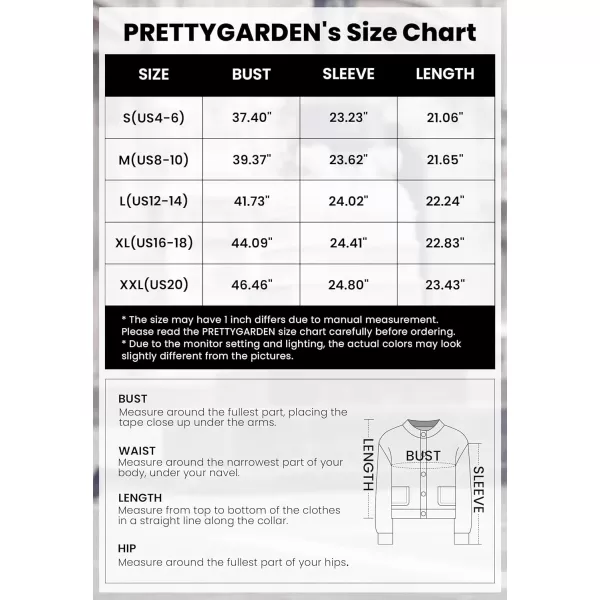 PRETTYGARDEN Womens Trendy Button Down Open Front Cardigan Sweaters Knit Color Block Jackets Cute Fashion Fall ClothesPink