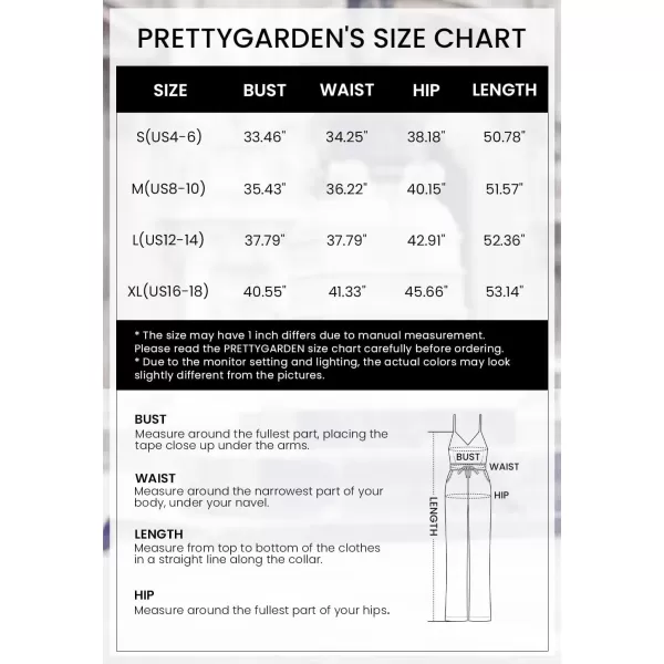 imagePRETTYGARDEN Womens Summer Casual Jumpsuits Wrap V Neck Sleeveless One Piece Pants Romper with PocketsBlack