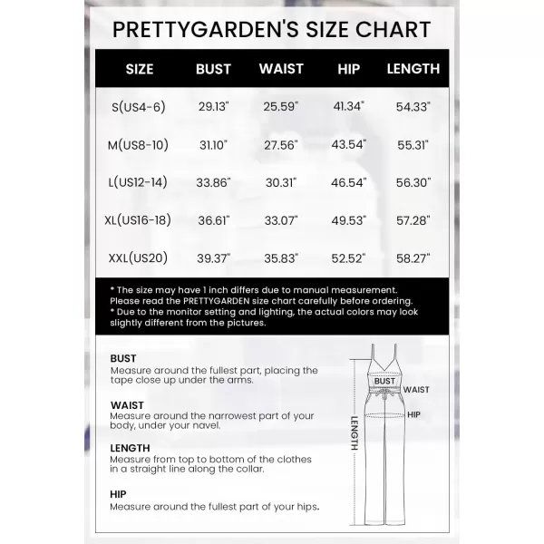 imagePRETTYGARDEN Womens Summer Jumpsuits Dressy Casual One Piece Outfits Linen Smocked Spaghetti Strap Pockets Wide Leg RompersArmy Green