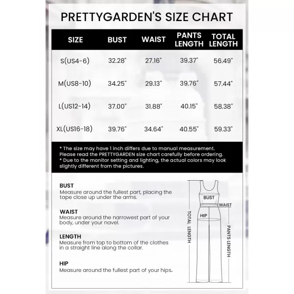 imagePRETTYGARDEN Womens Summer Sleeveless Tank Jumpsuits High Waist Low Cut Casual Scoop Neck Fit And Flare Long Pants RompersArmy Green