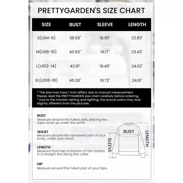imagePRETTYGARDEN Womens 2024 Winter Pullover Sweater Casual Long Sleeve Crewneck Loose Chunky Knit Jumper Tops BlouseLight Grey