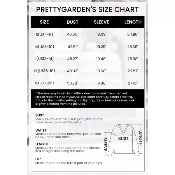 imagePRETTYGARDEN Womens Fashion Long Sleeve Striped Color Block Knitted Sweater Crew Neck Loose Pullover Jumper TopsStriped Coffee