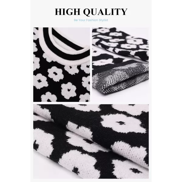 imagePRETTYGARDEN Womens Knit Sweater Casual Crewneck Long Sleeve Floral Print Lightweight Pullover SweatshirtApricot
