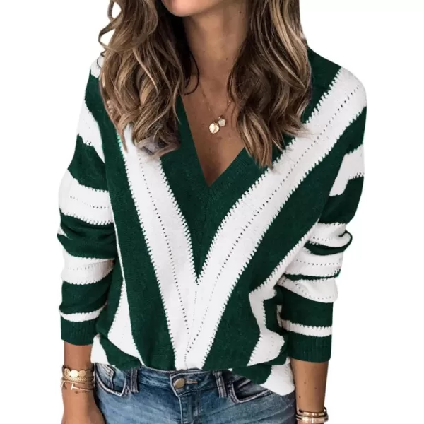 Striped Dark Green