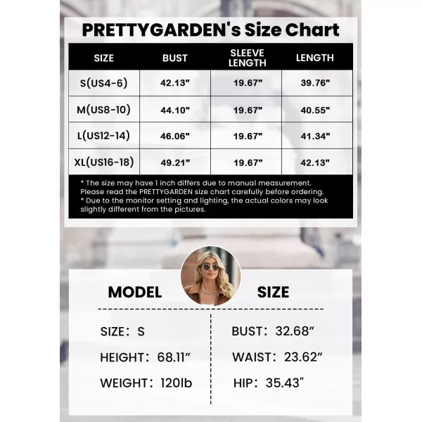 imagePRETTYGARDEN Womens 2024 Plaid Shacket Jacket Long Sleeve Button Down Shirts Fashion Winter Wool CoatsDark Blue