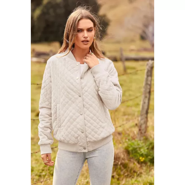 imagePRETTYGARDEN Womens Fall Fashion Jacket Long Sleeve Button Down Trendy Casual Outerwear Clothes Winter Coats with PocketsBeige
