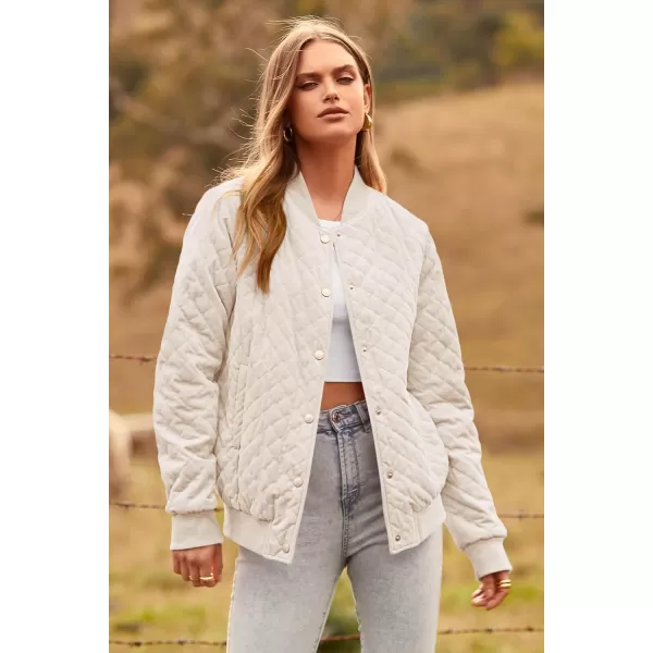 imagePRETTYGARDEN Womens Fall Fashion Jacket Long Sleeve Button Down Trendy Casual Outerwear Clothes Winter Coats with PocketsBeige