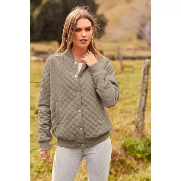 imagePRETTYGARDEN Womens Fall Fashion Jacket Long Sleeve Button Down Trendy Casual Outerwear Clothes Winter Coats with PocketsKhaki