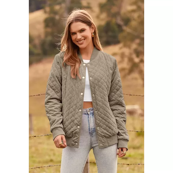 imagePRETTYGARDEN Womens Fall Fashion Jacket Long Sleeve Button Down Trendy Casual Outerwear Clothes Winter Coats with PocketsKhaki