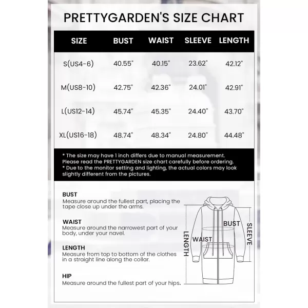 imagePRETTYGARDEN Womens Fashion Winter Coats Fuzzy Fleece Long Hooded Jackets Button Down Faux Fur Warm OuterwearNavy