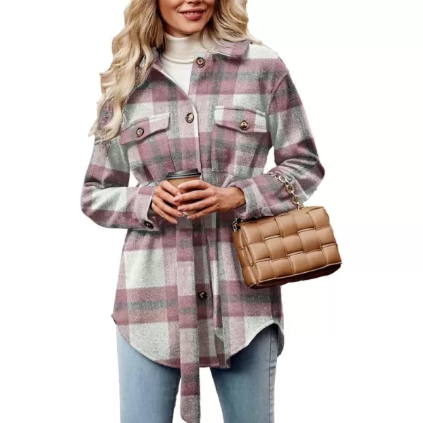 Plaid Pink White