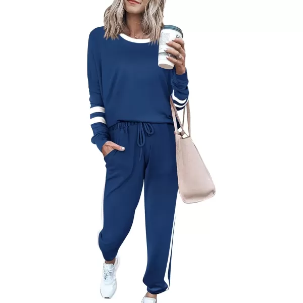 Striped Dark Blue