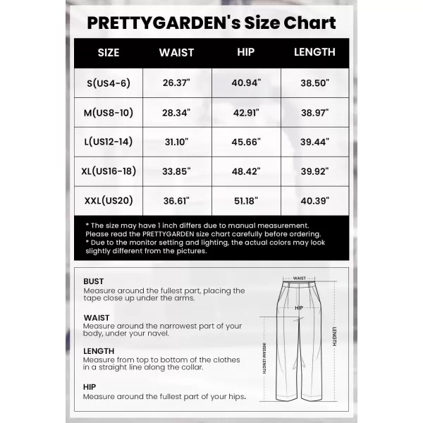 imagePRETTYGARDEN Womens Summer Cargo Sweatpants Casual Elastic High Waisted Lounge Jogger Pants with PocketsNavy
