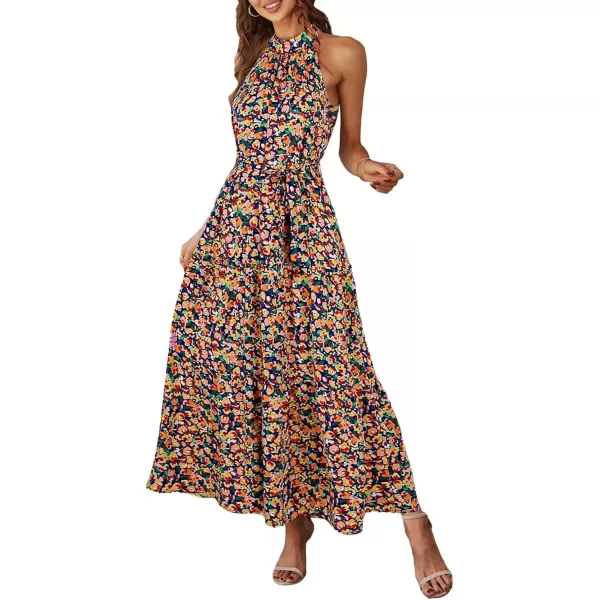 Floral Royal Blue