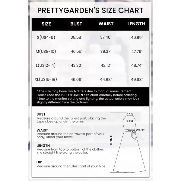 imagePRETTYGARDEN Womens Summer Floral Maxi Sun Dress Sleeveless Halter Neck Flowy Ruffle Hem Long Boho Dresses with BeltSolid Light Brown