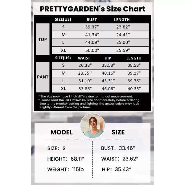 imagePRETTYGARDEN Womens Two Piece Tracksuit V Neck Short Sleeve Tops Long Pants With Drawstring Outfits Jogger SetsBrown