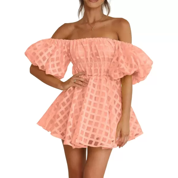 Plaid Peach Pink
