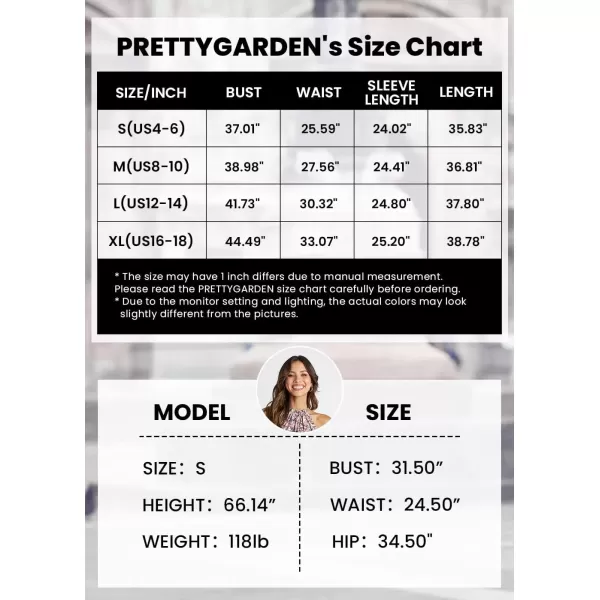 imagePRETTYGARDEN Womens Short ALine Flare Dress Knot Front Long Sleeve V Neck Tiered Ruffle Swing Mini Skater DressesPink