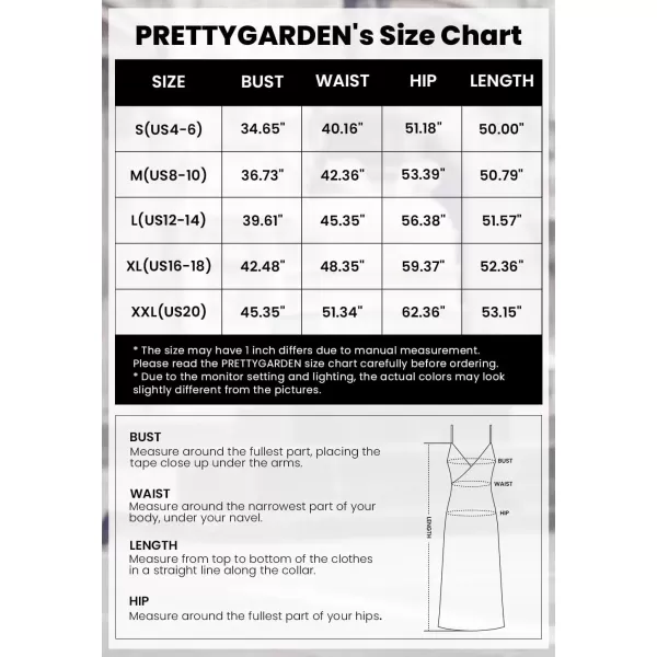 imagePRETTYGARDEN Womens 2024 Elegant Summer Dress V Neck Spaghetti Strap Flowy Maxi Cocktail Party DressesArmy Green