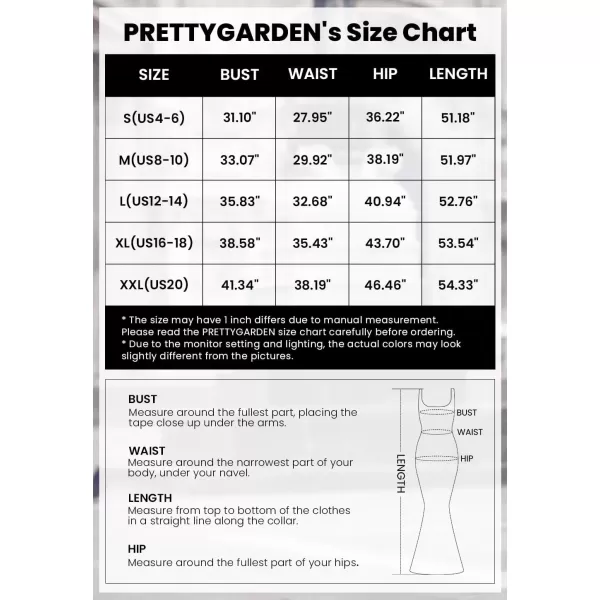 imagePRETTYGARDEN Womens Summer Long Formal Wedding Guest Dress Sleeveless Ruffle Cocktail Party Maxi Bodycon DressesDark Green