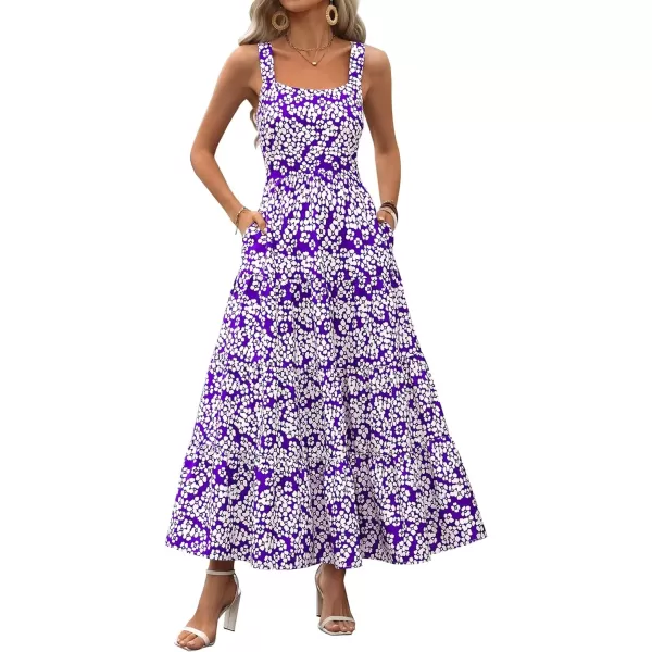 Floral Purple White