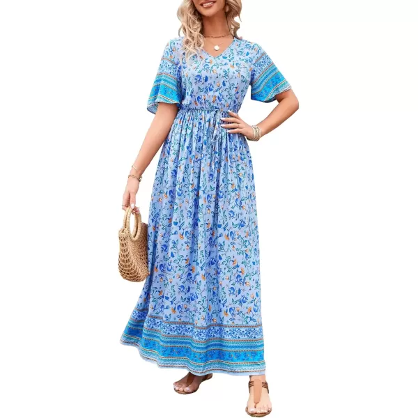 Blue Yellow Floral