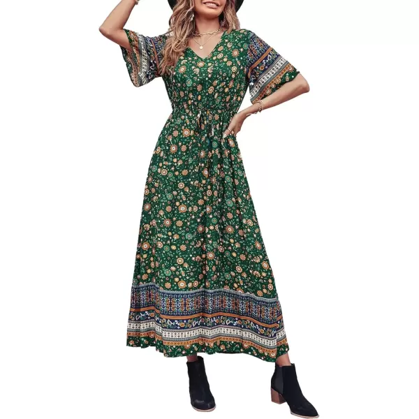 Dark Green Floral