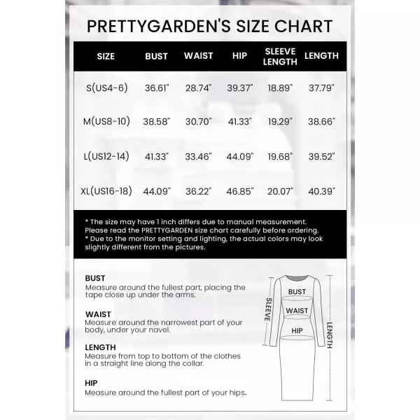 imagePRETTYGARDEN Womens Fashion Casual Long Sleeve Belted Party Bodycon Sheath Pencil DressWine Red