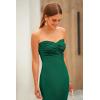 imagePRETTYGARDEN Womens Bodycon Long Dresses Summer Strapless Tube Twist Knot Front Ribbed Knit Maxi Cocktail Dress with SlitGreen