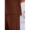 imagePRETTYGARDEN Womens 2 Piece Outfits Knit Loungewear High Low Pullover Tops and Wide Leg Pants Casual Sweater Sets TracksuitsCoffee