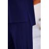imagePRETTYGARDEN Womens 2 Piece Outfits Knit Loungewear High Low Pullover Tops and Wide Leg Pants Casual Sweater Sets TracksuitsDark Blue