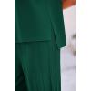 imagePRETTYGARDEN Womens 2 Piece Outfits Knit Loungewear High Low Pullover Tops and Wide Leg Pants Casual Sweater Sets TracksuitsDark Green