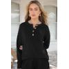 imagePRETTYGARDEN Womens 2 Piece Tracksuit Outfits 2024 Fall Knit Sweater And Wide Leg Pants Sweatsuit Lounge SetsBlack