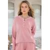 imagePRETTYGARDEN Womens 2 Piece Tracksuit Outfits 2024 Fall Knit Sweater And Wide Leg Pants Sweatsuit Lounge SetsPink