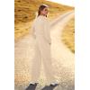 imagePRETTYGARDEN Womens Fall 2 Piece Outfits Sweatsuits Sets Long Sleeve Crop Tops Sweatshirt Wide Leg Cargo Pants with PocketsBeige