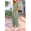 imagePRETTYGARDEN Womens Summer 2 Piece Tracksuit Outfit Casual Cap Sleeve Tops High Waist Pants Set LoungewearLight Green