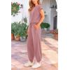 imagePRETTYGARDEN Womens Summer 2 Piece Tracksuit Outfit Casual Cap Sleeve Tops High Waist Pants Set LoungewearLight Pink