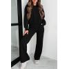 imagePRETTYGARDEN Womens 2 Piece Outfits 2024 Fall Fashion Tracksuits Long Sleeve Pullover Tops Straight Leg Pants Lounge SetsBlack