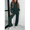 imagePRETTYGARDEN Womens 2 Piece Outfits 2024 Fall Fashion Tracksuits Long Sleeve Pullover Tops Straight Leg Pants Lounge SetsDark Green