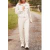 imagePRETTYGARDEN Womens 2024 Fall 2 Piece Outfits Tracksuit Long Sleeve Button Down Shacket Jacket Pockets Long Pants Casual SetBeige