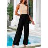 imagePRETTYGARDEN Womens Summer 2 Piece Loungewear Set Cropped Tank Top Wide Leg Sweatpants Tracksuit Casual OutfitsApricot Black