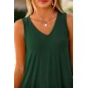 imagePRETTYGARDEN Womens 2 Piece Summer Tracksuits Sleeveless V Neck Tank Top Wide Leg Pants Casual Knit Outfit SetsDark Green