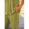imagePRETTYGARDEN Womens 2 Piece Summer Tracksuits Sleeveless V Neck Tank Top Wide Leg Pants Casual Knit Outfit SetsGrass Green