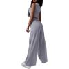 imagePRETTYGARDEN Womens 2024 Fall Track Suits 3 Piece Outfits Matching Sets Ribbed Knit Cardigan Cropped Tank Tops Wide Leg PantsGrey